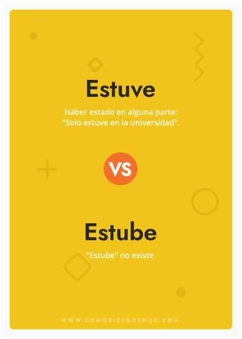 como se escribe estuve o estube